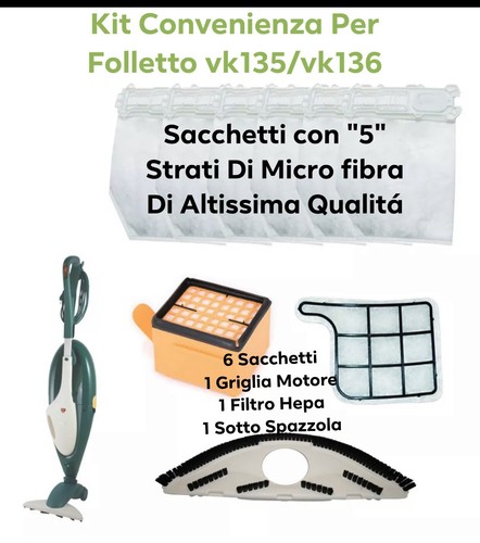 Sacchetti folletto vk135 - sacchetti,
