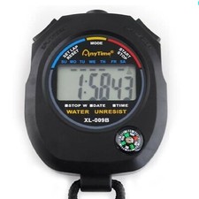 CRONOMETRO DIGITALE PALESTRA TIMER ALLENAMENTO SPORT CORSA NUOTO CON BUSSOLA .