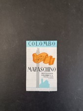 Etichetta collo bottiglia DISTILLERIA COLOMBO MARASCHINO - Varese