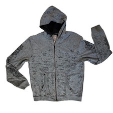 Felpa uomo grigia burnout