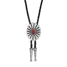 Collana uomo pietra rossa