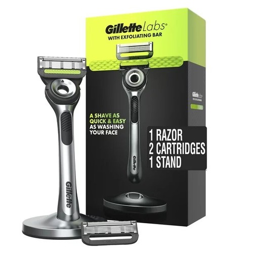 Gillette labs with exfoliating - with,