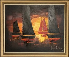 Dipinto olio marittimo - dipinto, a