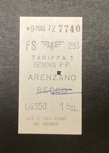 Biglietto ticket treno - biglietto,