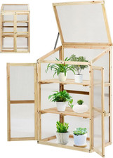 Mini Serra Da Giardino in Legno Di Abete, Serra Da Balcone Invernale, Serra Picc