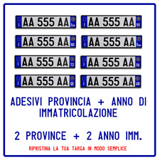 2 ADESIVI PROVINCIA + 2 ANNO
