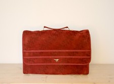 Cartella scuola in camoscio