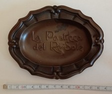POSACENERE PUBBLICITARIO PIATTINO LA PASTICCA DEL RE SOLE IN OTTONE VEDI...