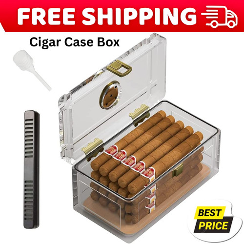 Acrylic cigar humidor with - acrylic,