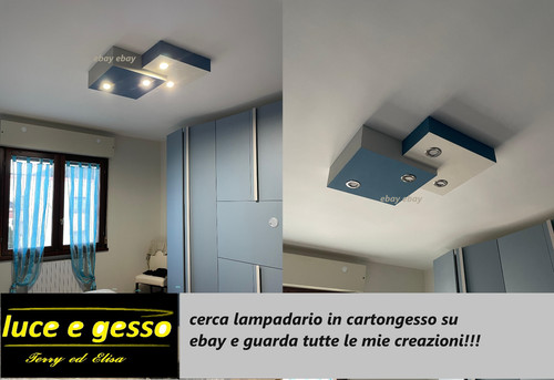 Lampadario cartongesso - lampadario,