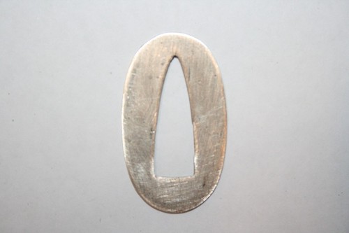Oggetto raro tsuba - , argento