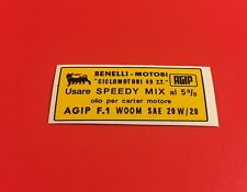 Benelli  etichetta   stickers/adesivi