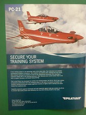 8/2006 PUB AVION PILATUS PC-21 TRAINER SWISS AIRCRAFT FLUGZEUG ORIGINAL AD