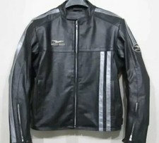 GIACCA MOTO GUZZI PELLE NERA