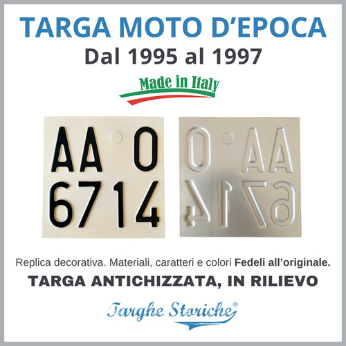 Targa moto storica decorativa - moto,