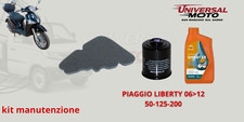 KIT MANUTENZIONE OLIO E FILTRI PIAGGIO LIBERTY DAL 2006 AL 2012 50-125-200CC