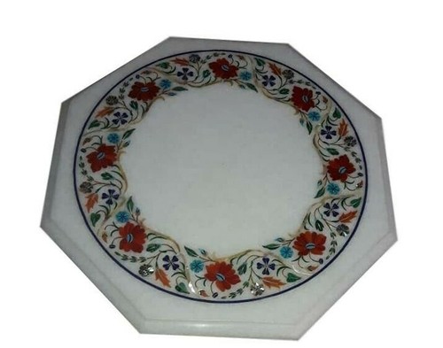 Tavolo angolare marmo - in, 15”