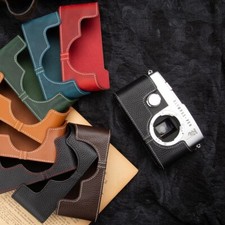 Custodia per Olympus PEN-F fatta a mano vera pelle mezza fotocamera custodia borsa