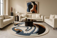 Tappeto rotondo in lana