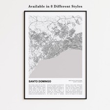 Stampa Mappa Santo Domingo