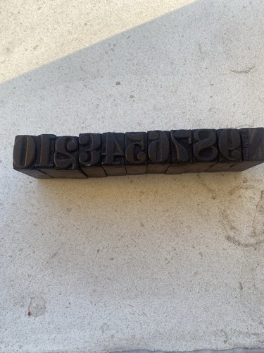 Caratteri tipografici legno - tipografici, di