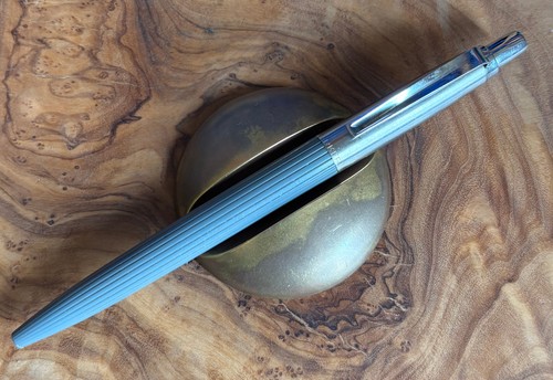 Rare c1954 parker grey ribbed - c1954,