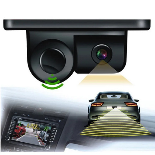 Car rear view camera reversing - view,