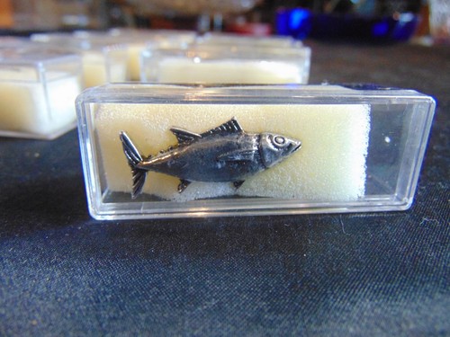 Fermacravatta argento tonno - 1,