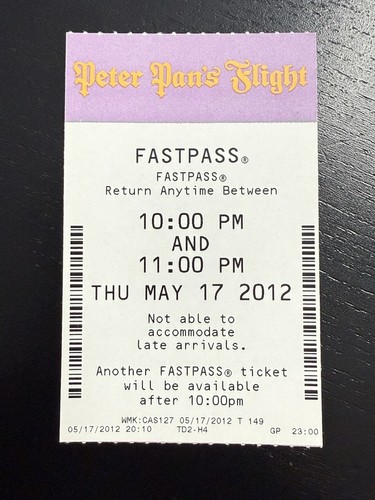 Disney world paper fastpass - disney,
