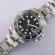 PARNIS Vetro Zaffiro Uomo 40mm Automatico GMT Orologi da Polso Orologi Watches