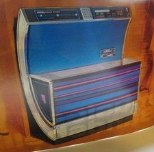 Seeburg Musical Bandshell 1971 brochure pieghevole fonografo originale d'epoca 