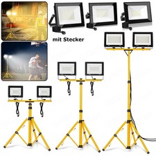 Faretto da cantiere LED treppiede luce da lavoro faro faretto proiettore con spina