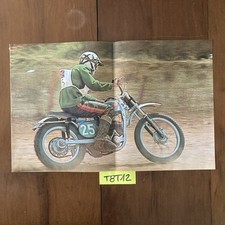 Affiche poster Moto Brian Wade sur Greeves motocross édition Motocyclisme