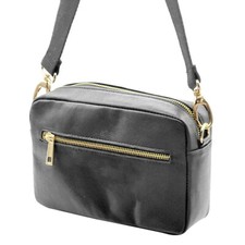 Black Leather Shoulder Bag