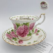 Tazza da tè The in porcellana Royal Albert con mese tazzina inglese Novembre 70
