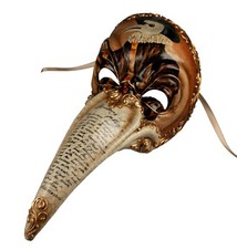 Maschera Del Dottore Della Peste Medico In Carta Mâché Venezia Italia - 22548
