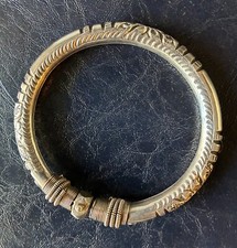 Braccialetto Argento Tribale Etnico Indiano Rajasthan