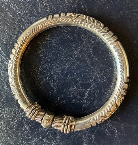 Braccialetto argento tribale - braccialetto,