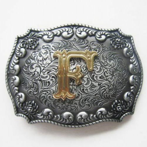 Fibbia western lettera per - fibbia-western,,
