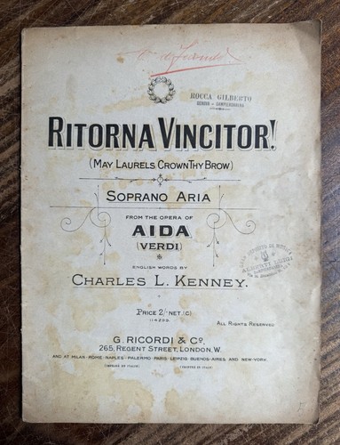 Verdi aida ritorna - -,