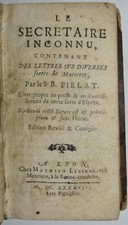 OFFERTA!!! – SEGRETARIO IGNOTO - ediz. 1688 - lettere eleganti - Pielat -