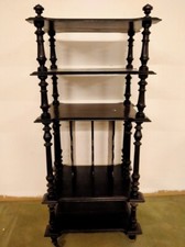 Etagere in legno ebanizzato - Provenienza: Francia - Epoca: 1800