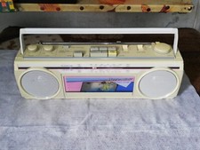 BOOMBOX GHETTOBLASTER SANYO LITTLE MINI  MS-250K - RADIO WORK  VIDEO INSIDE RARA