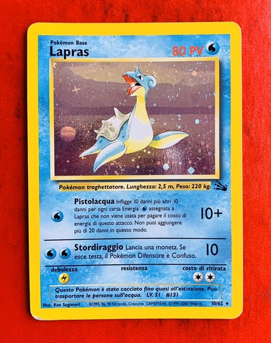 Lotto carte pokemon lapras - pokemon,