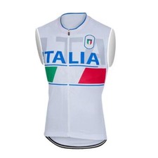 Giacca ciclismo Italia Gilet smanicato Antivento Bici MTB jersey
