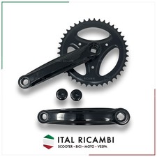 GUARNITURA BICI 1 VELOCITA 42 X 170 OLANDA PASSEGGIO NERO IN ACCIAIO CON PEDIVEL