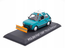 Polski Fiat 126p Snow plow Maluch 1:43 Hachette
