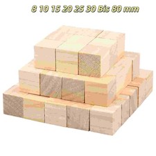 Cubo in legno naturale di