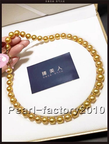 Collana perle dorate aaaa - collana, di