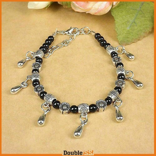 Bracciale tibetano nero - bracciale,